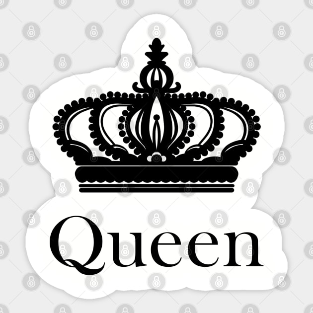 Queen Sticker by designbywaqas